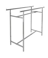 Display Warehouse Adjustable Double Bar Clothing Rack - $153.48 CAD
