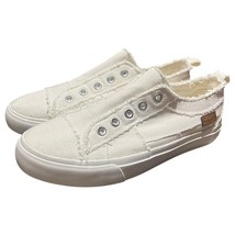 Corkys Babalu Shoes Womens 6 White Slip On Canvas Laceless Casual Sneake... - $27.71