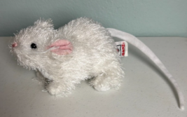 GANZ Webkinz HS207 Little Kinz White Mouse 12&quot; Nose to Tail No Code - $9.10