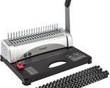 Tianse Binding Machine, 21-Holes, 450 Sheets, Comb Bind Machines With St... - £46.84 GBP