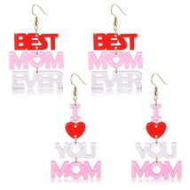 Love Heart Lucite Arch Dangle Earrings MOM Mother's Day Gifts Jewelry - $108.31 Love Heart Lucite Arch Dangle Earrings MOM Mother's Day Gifts Jewelry - $108.31 MXN