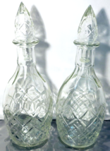 Vintage 1967 London Winery Pressed Clear Glass Wine Decanter with Stopper - £16.73 GBP