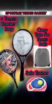 Sportime Adult Tennis Racquet *Titanium + Waterproof Bag/Trainer/Gloves ... - $124.74