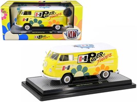 1960 Volkswagen Delivery Van Yellow with Bright White Top and Flower Graphics &quot; - £42.91 GBP