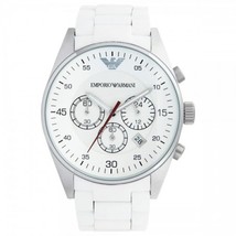 Emporio Armani AR5859 Classic White Mens Chronograph Watch - $134.99