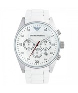 Emporio Armani AR5859 Classic White Mens Chronograph Watch - $134.99