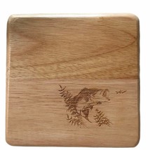 Handmade Made in USA Wood Trivet 6&quot; Cheeseboard Bass Fish - $17.70