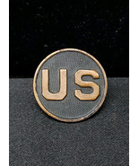 ORIGINAL WWI US ARMY M1917 TUNIC &quot;U.S.&quot; COLLAR DISC MILITARY INSIGNIA - $352.00 MXN