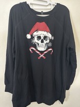 Torrid Sleep Black Skull Christmas Long Night Gown Sweater Size Large (0) - $39.99