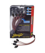 STINGER 20 ft. of 4-Channel 4000 Series RCA Interconnect Cables - £56.07 GBP