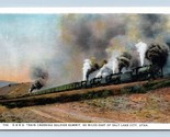 Train Crossing Soldier Summit Near Salt Lake City Utah UT UNP WB Postcar... - $3.91