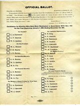 Brotherhood of Locomotive Firemen and Enginemen 1910 Ballot &amp; Envelope - $44.67