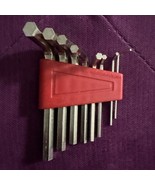 8pc SAE Hex Allen Key Set (Sizes 1/16-1/4) - Red - Used - $149.09 MXN