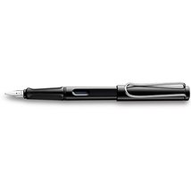 Lamy Safari Shiny Black Fountain Pen - Fine Nib L19-BK-F - £29.57 GBP