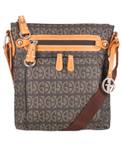Giani Bernini Block Signature Crossbody Handbag Brown/Brittish Tan - $1,729.82 MXN Giani Bernini Block Signature Crossbody Handbag Brown/Brittish Tan - $1,729.82 MXN