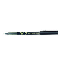 Pilot V7 Hi-Tecpoint Ultra Rollerball Fine Pen 12pcs - Black - £44.53 GBP