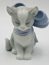 LLADRO NAO Kitten Cat Figurine #1348 &quot;Kitty Present&quot; Hand Made in Spain - £30.58 GBP