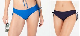 DKNY Solid Ruched Side-Tie Bikini Bottoms, MSRP $68 - £17.97 GBP