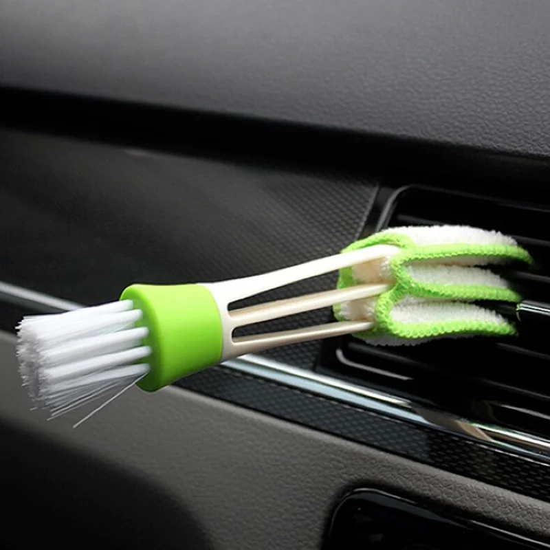 Car Air Vent Cleaning Brush Auto Detailing Conditioner Grille Deep Crevice Dus - £9.15 GBP