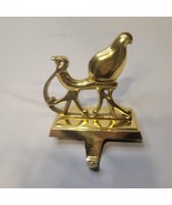 Solid Brass Sleigh Stocking Hanger Made In India 6&quot; NIB Christmas Holida... - €27,85 EUR