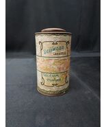 ANTIQUE Dellwood Arbutus TALCUM POWDER Tin Can With Original Paper Label - $39.51