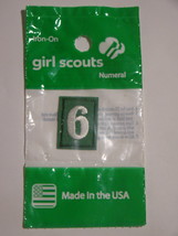 Girl Scouts - Numeral 6 - Iron-On Patch - £7.92 GBP