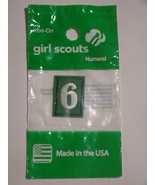 Girl Scouts - Numeral 6 - Iron-On Patch - $13.67 CAD