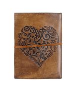 Leather Journal Notebook Handmade Embossed Design- Writing Notebook Boun... - £12.37 GBP