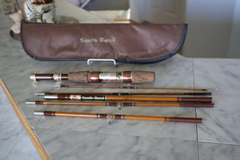 Vintage South Bend 1-632-170 Outdoorsman 6 Piece Fiberglass Rod 7&#39; Long - £118.50 GBP