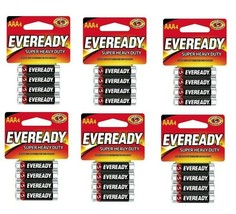 6 packs Eveready  Super Heavy Duty Battery, 1.5 V, AAA, Zinc Mangan  - $9.89