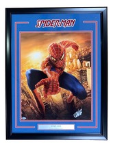 Stan Lee Signed Framed 16x20 Spiderman Photo BAS LOA - £533.92 GBP