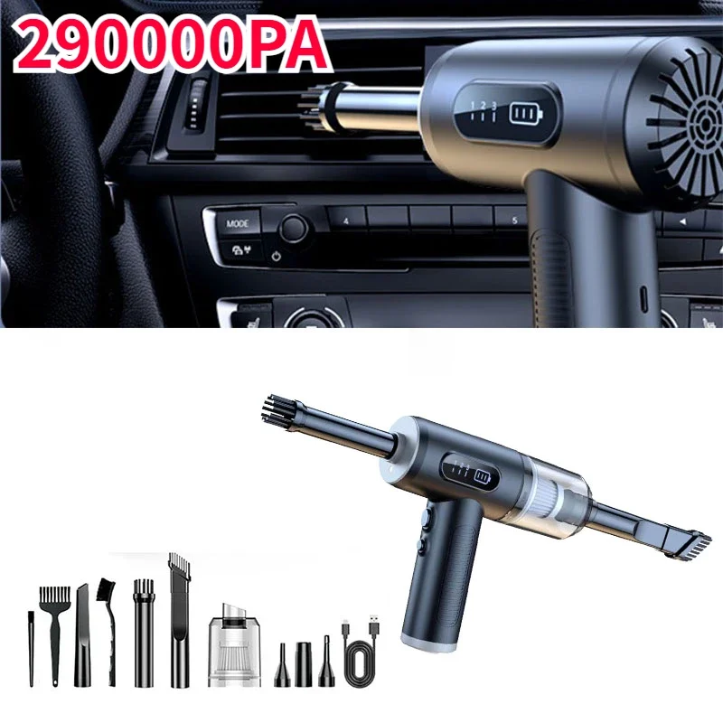 290000Pa Car Vacuum Cleaner Wireless Vacuum Cleaner Handheld Vacuum Pump - £55.35 GBP+