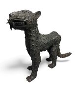 BENIN Bronze Leopard Approximately 21&quot; Long - €253,16 EUR