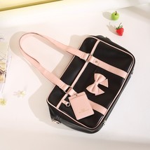 Kawaii Bow JK Uniform Shoulder Bag for Women Student School Bag Sweet Lolita Lad - £55.41 GBP