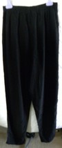 Vintage Ms.Conduct Black Elastic Waist Pants Size 8 - £11.02 GBP