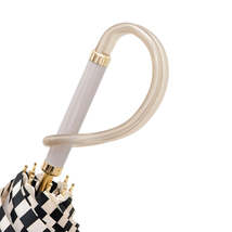 Pasotti Ivory Umbrella with Black Stripes - $4,017.60 MXN
