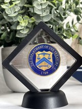 United States Department of the Treasury Challenge Coin With 3D Display Case - £12.18 GBP