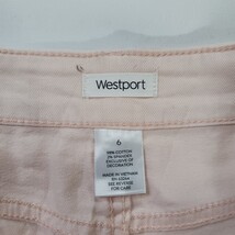 Westport RN#63264 Women's Coral Cotton Blend Stretch A-Line Denim Skirt Size 6 image 5