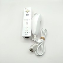 Wii Motion Plus Remote Controller With Nunchuck, White, Tested &amp; Works! - £22.18 GBP