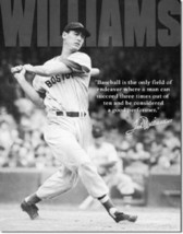 Ted Williams Baseball Quote Tin Metal Sign - $25.75 CAD