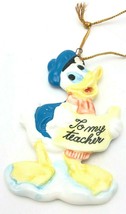 Vintage Disney Donald Duck Porcelain Ornament Japan, Teacher Gift - £9.19 GBP