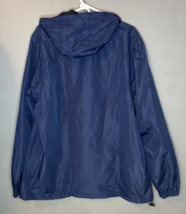 SAPHIROSE Windbreaker Pullover Rain Jacket With Hood Men&#39;s Size Large Bl... - $32.73