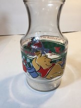 Disney Winnie The Pooh &amp; Eeyore Anchor Hocking Juice/Tea Carafe 9&quot; Glass Pitcher - £15.19 GBP