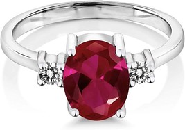 Natural Ruby ring July birthstone ring Solitaire stone ring Real gemstone ring  - £55.45 GBP