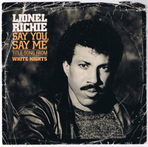 Lionel Richie Say You Say Me 45 rpm Can&#39;t Slow Down Canadian Pressing - £3.10 GBP
