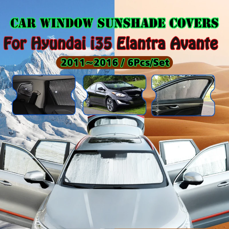 Full Covers Sunshades For Hyundai i35 Elantra Avante 2011~2016 2014 Car - £24.44 GBP+