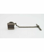 Vintage Swank Silver Tone Modernist Tie Tack - $284.12 MXN