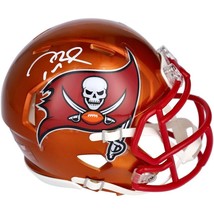 TOM BRADY Autographed Tampa Bay Buccaneers Flash Speed Mini Helmet FANATICS - £1,432.54 GBP