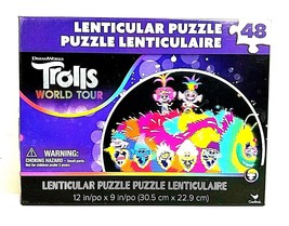 Dreamworks Trolls World Tour Colorful Lenticular Puzzle 48 pc 12 x 9 inch - £11.98 GBP