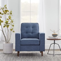 Edenbrook Lynnwood Upholstered Accent Chair - Living Room Furniture -, Navy - $324.99